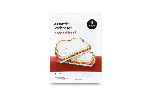 Essential Waitrose Corned Beef Slices Essential Waitrose Corned Beef Slices