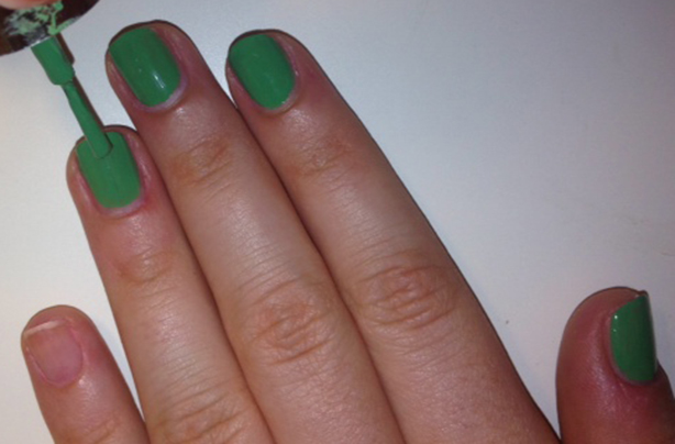 Brazil flag nails Brazil flag nails