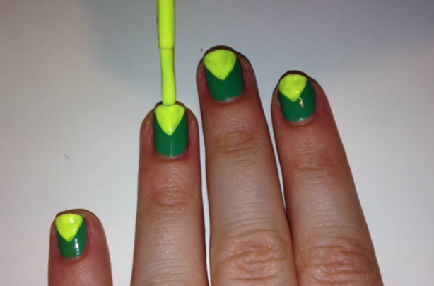 Brazil flag nails Brazil flag nails