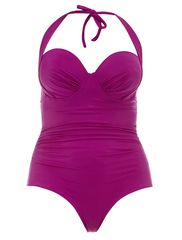 Evans pink halterneck swimsuit Evans pink halterneck swimsuit