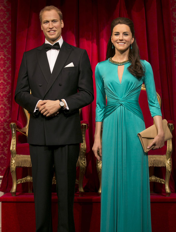 Kate and Wills waxworks Kate and Wills waxworks
