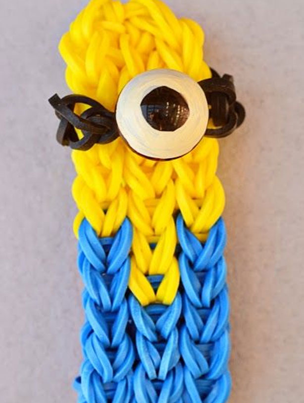 Loom band ideas: Loom band Despicable Me minion Loom band ideas: Loom band Despicable Me minion