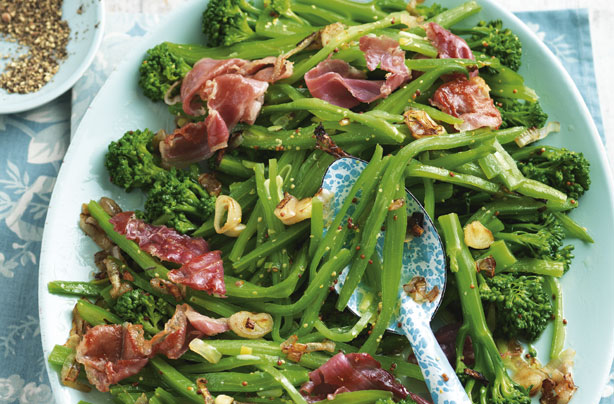 Runner bean and tenderstem broccoli salad Runner bean and tenderstem broccoli salad
