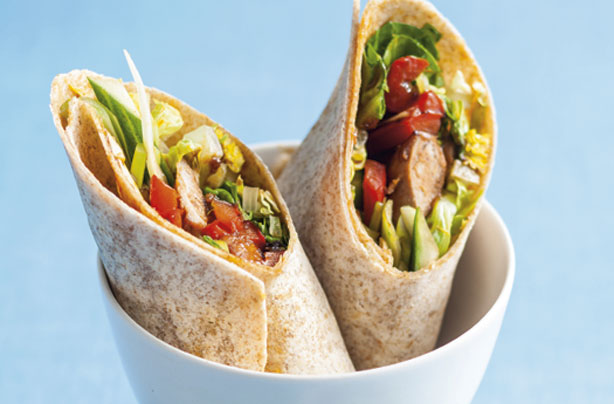 Hoisin duck wraps