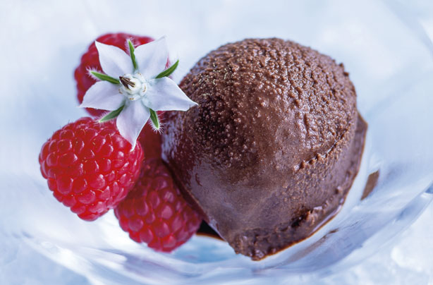Chocolate sorbet