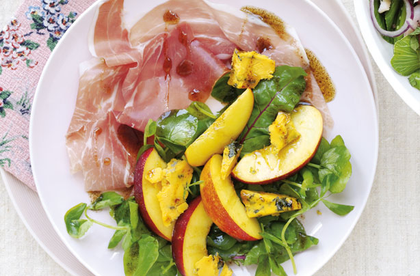 Nectarine and prosciutto platter Nectarine and prosciutto platter