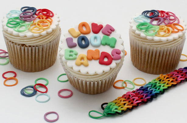 Loom band cupcakes