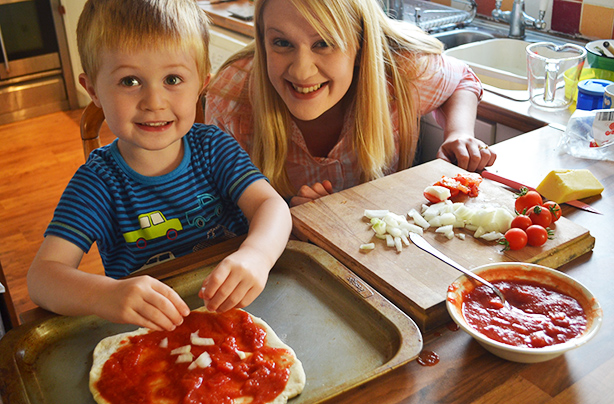 Homemade pizza