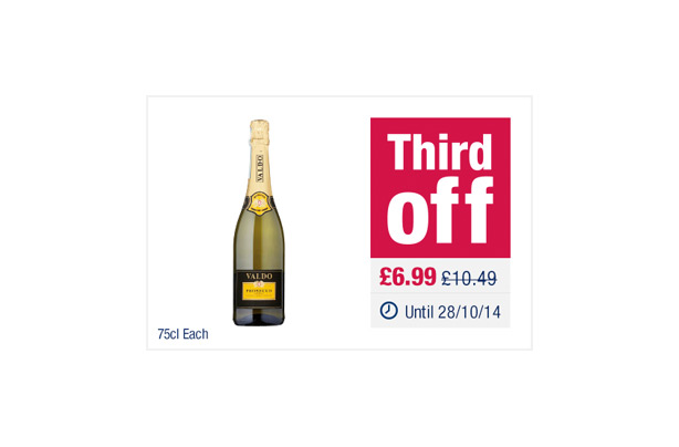 The Co-operative Valdo Prosecco Treviso Doc Extra Dry The Co-operative Valdo Prosecco Treviso Doc Extra Dry