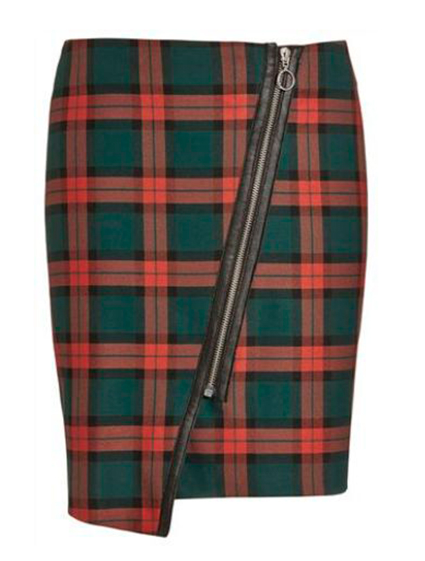 Best for hourglass shape: Next check mini skirt Best for hourglass shape: Next check mini skirt