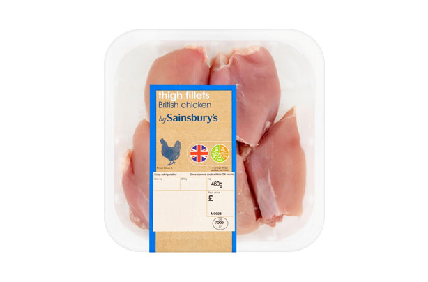 Sainsbury's British Chicken Thigh Fillets Sainsbury's British Chicken Thigh Fillets