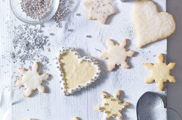 Glitzy Christmas cookies