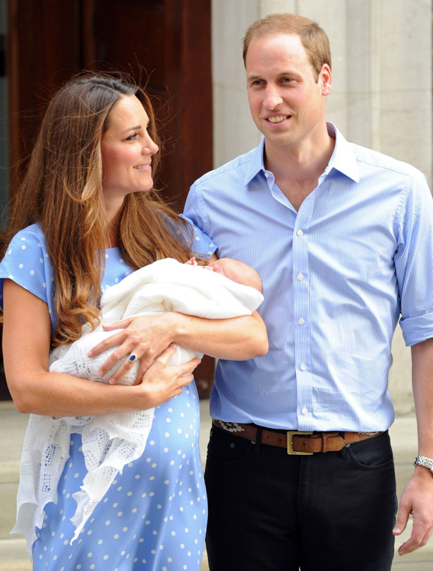 Kate Middleton, Prince William and Prince George Kate Middleton, Prince William and Prince George