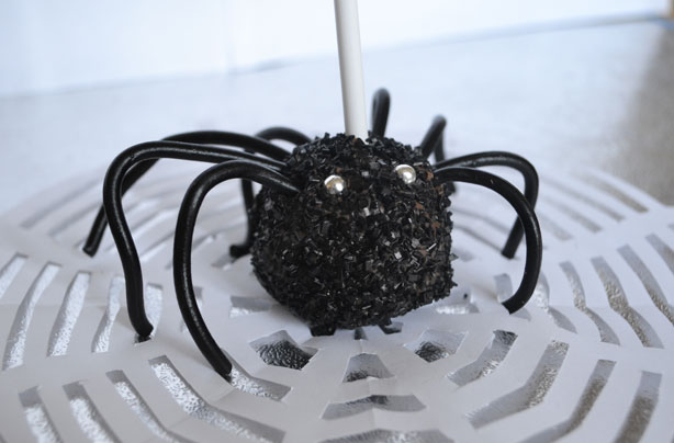Spider cake pops Spider cake pops