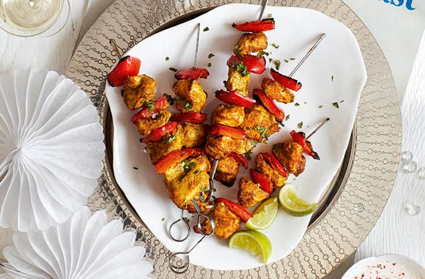 Slimming World's turkey tikka skewers Slimming World's turkey tikka skewers