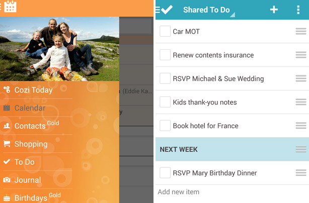 Cozi app