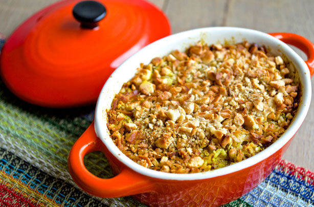 Curried coconut cauliflower bake