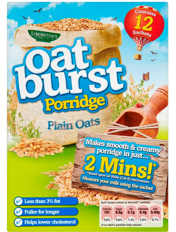 Symington's Oatburst Porridge Plain Oats Symington's Oatburst Porridge Plain Oats