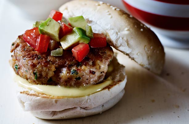 Tex-Mex chicken burgers Tex-Mex chicken burgers