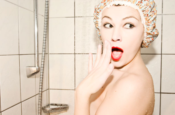 Woman in shower