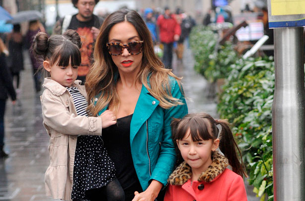 Myleene Klass and daughters Hero and Ava