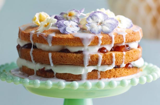 Elderflower drizzle cake Elderflower drizzle cake