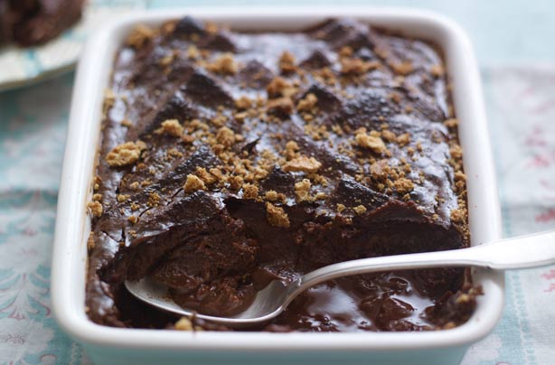 Chocolate bread and butter pudding Chocolate bread and butter pudding
