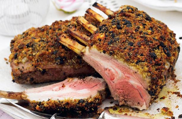 Olive-Crusted Rack of Lamb 