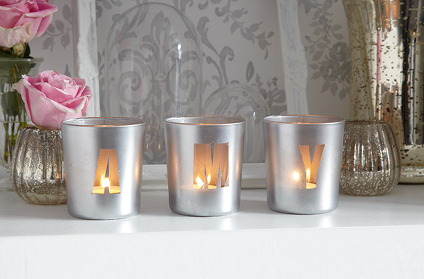 Essentials personalised tealight candle holder craft