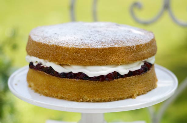 Summer berry Victoria sponge Summer berry Victoria sponge