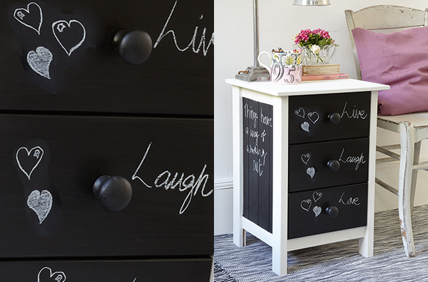 Essentials chalkboard drawers craft
