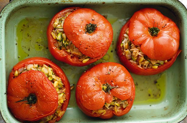 Moroccan rice-stuffed tomatoes Moroccan rice-stuffed tomatoes