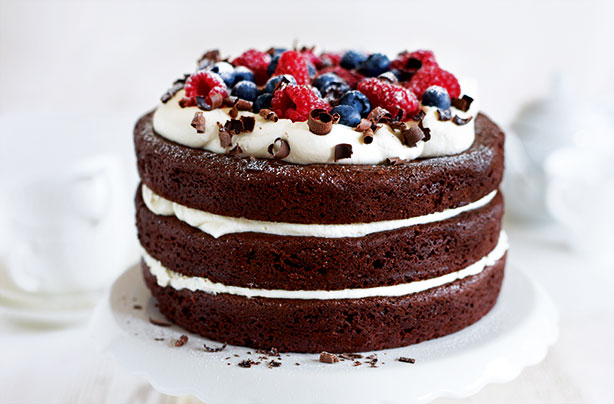 Gluten free and egg free chocolate layer cake Gluten free and egg free chocolate layer cake