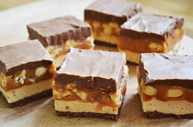 Homemade Snickers bars Homemade Snickers bars
