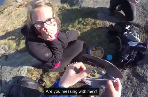 Father and son proposal video