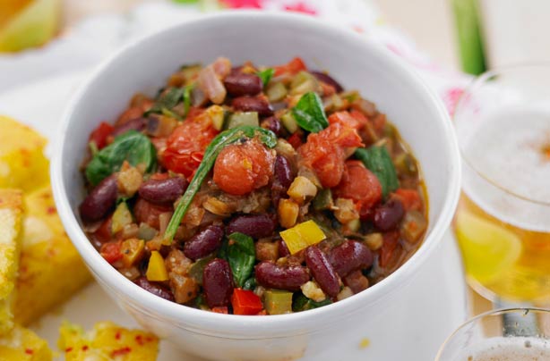 Mediterranean vegetable chilli recipe - goodtoknow