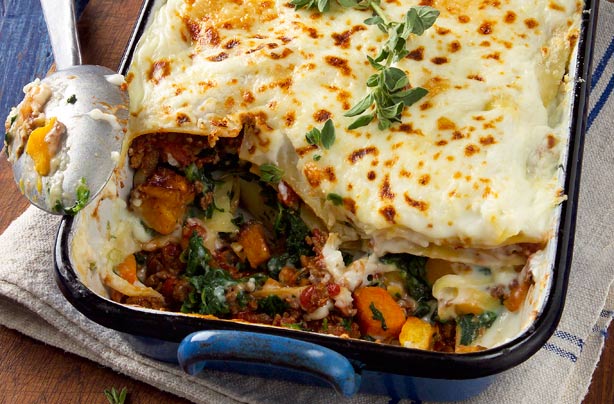 Quorn, squash and spinach lasagne recipe - goodtoknow