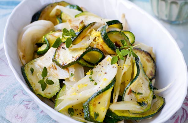 Thyme and lemon courgettes and fennel Thyme and lemon courgettes and fennel