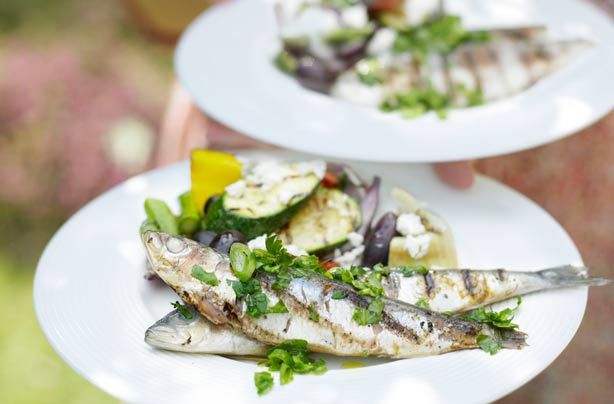 Barbecued sardines Barbecued sardines