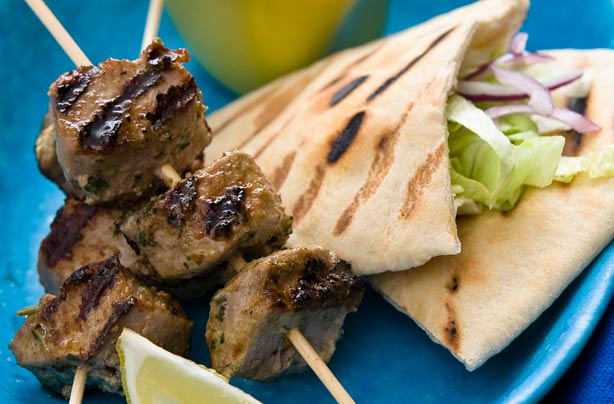 Lamb kebab pittas Lamb kebab pittas
