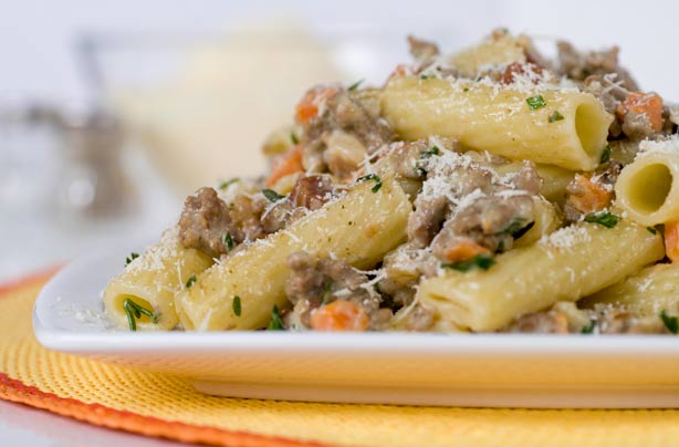 Gino D'Acampo's white ragu rigatoni