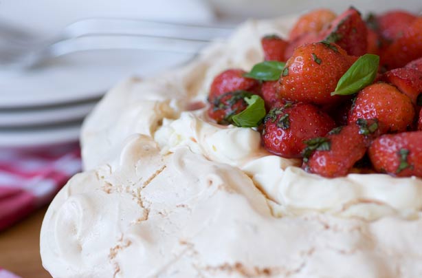 Gino D'Acampo's strawberry pavlova