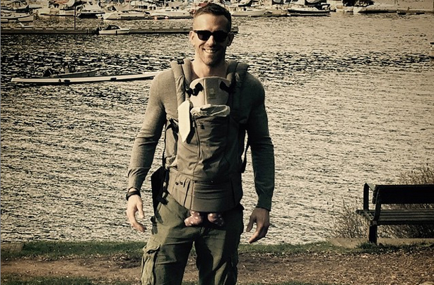 Ryan Reynolds and his daughter James
