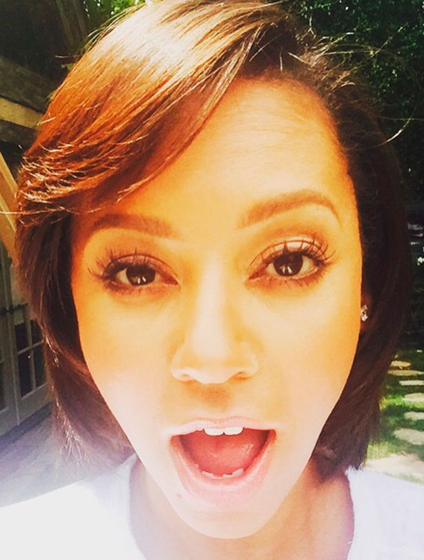 Mel B spots a new hairstyle Mel B spots a new hairstyle