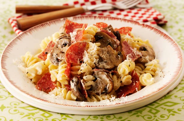 Gino D'Acampo's mushroom fusilli