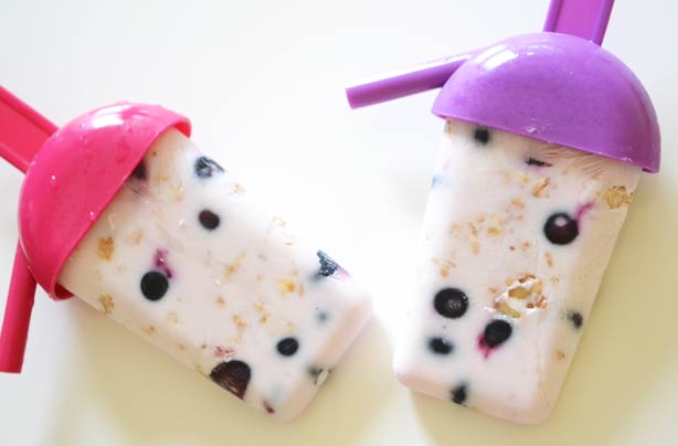 Breakfast yogurt ice lollies Breakfast yogurt ice lollies