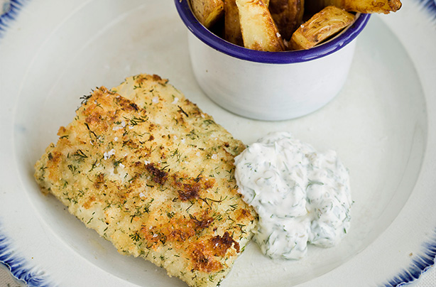 Lisa Faulkner's fish and chips