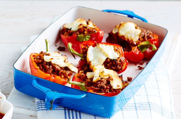 Lamb stuffed peppers