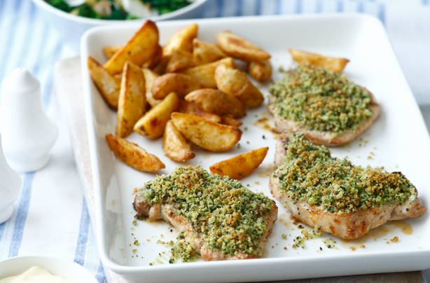 Herby pork steaks Herby pork steaks