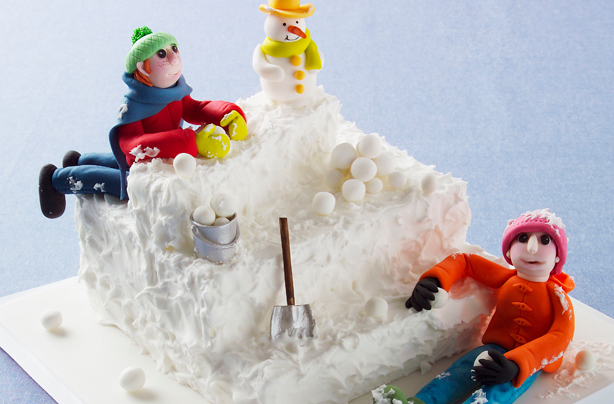 Snow much fun cake Snow much fun cake